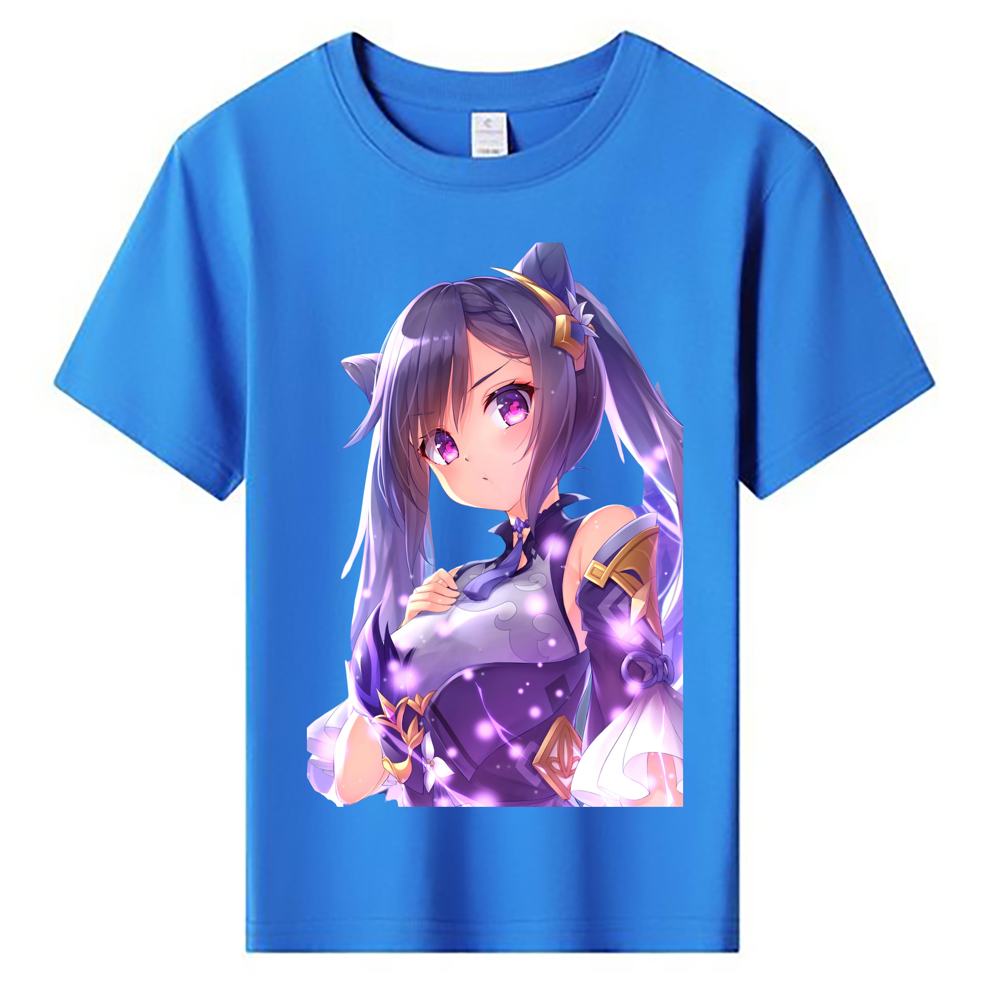 げんし神 刻晴 こくせい genshin Kokusei 綿100％キッズTシャツ（フロントプリント）